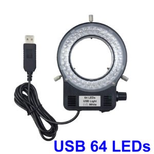 64-1 64 LED White Adjustable Lamp for Industry Monocular Binocular Trinocular Stereo Video Lens Microscope & Camera